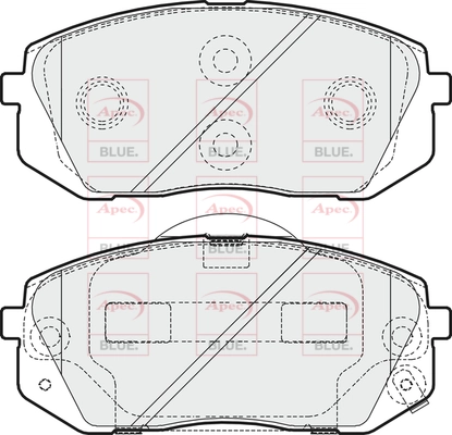 APEC fékbetétkészlet, tárcsafék - PD3234 - TothCarparts