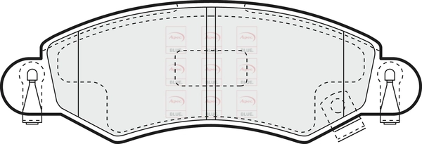 APEC fékbetétkészlet, tárcsafék - PD3306 - TothCarparts