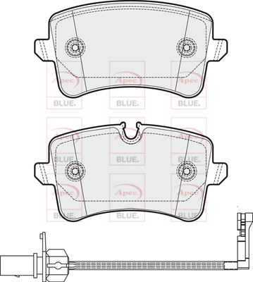 APEC fékbetétkészlet, tárcsafék - PD3350 - TothCarparts