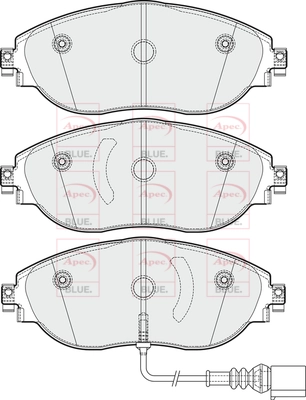 APEC fékbetétkészlet, tárcsafék - PD3352 - TothCarparts
