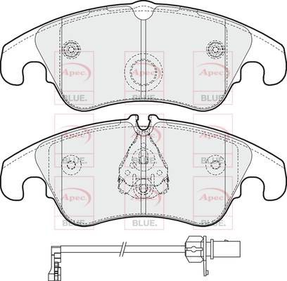 APEC fékbetétkészlet, tárcsafék - PD3362 - TothCarparts