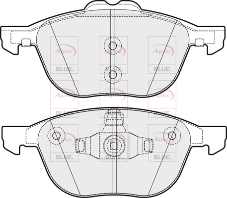APEC fékbetétkészlet, tárcsafék - PD3373 - TothCarparts