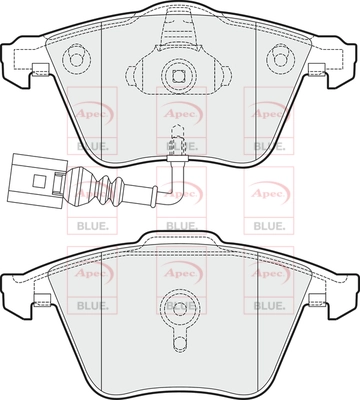 APEC fékbetétkészlet, tárcsafék - PD3580 - TothCarparts