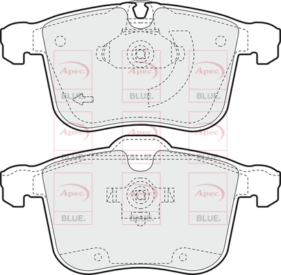 APEC fékbetétkészlet, tárcsafék - PD3600 - TothCarparts