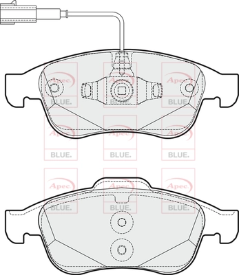APEC fékbetétkészlet, tárcsafék - PD3651 - TothCarparts