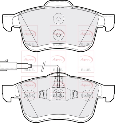 APEC fékbetétkészlet, tárcsafék - PD3824 - TothCarparts