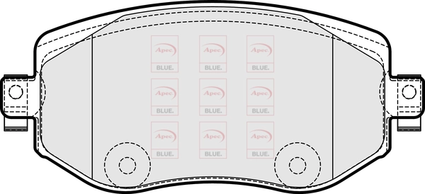 APEC fékbetétkészlet, tárcsafék - PD3843 - TothCarparts