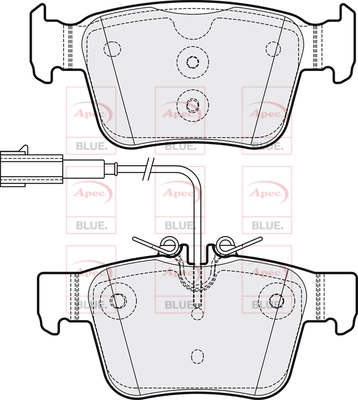 APEC fékbetétkészlet, tárcsafék - PD3891 - TothCarparts