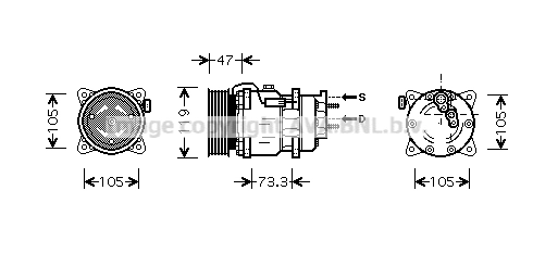 PRASCO kompresszor, klíma - PEK242 - TothCarparts