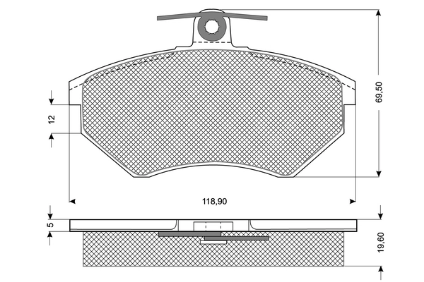 PROCODIS FRANCE fékbetétkészlet, tárcsafék - PF1011 - TothCarparts
