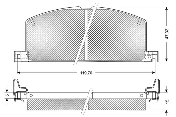 PROCODIS FRANCE fékbetétkészlet, tárcsafék - PF1017 - TothCarparts
