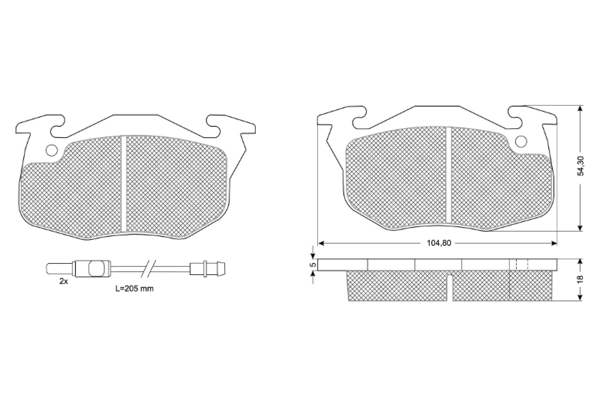 PROCODIS FRANCE fékbetétkészlet, tárcsafék - PF1034 - TothCarparts