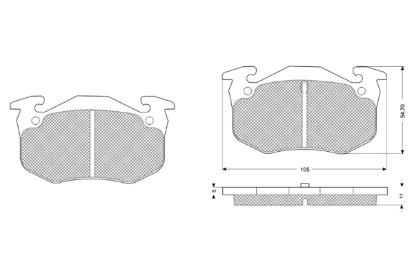 PROCODIS FRANCE fékbetétkészlet, tárcsafék - PF10502 - TothCarparts