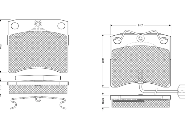 PROCODIS FRANCE fékbetétkészlet, tárcsafék - PF10641 - TothCarparts