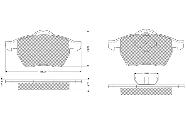 PROCODIS FRANCE fékbetétkészlet, tárcsafék - PF1094 - TothCarparts