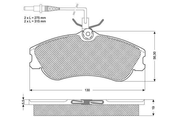 PROCODIS FRANCE fékbetétkészlet, tárcsafék - PF1112 - TothCarparts