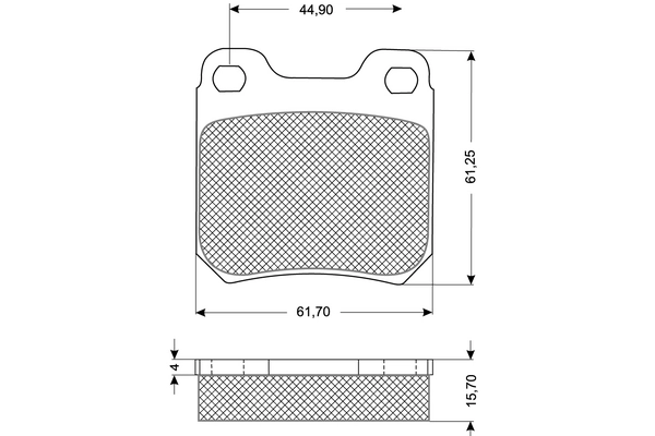 PROCODIS FRANCE fékbetétkészlet, tárcsafék - PF1160 - TothCarparts
