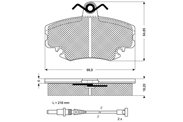 PROCODIS FRANCE fékbetétkészlet, tárcsafék - PF1178 - TothCarparts