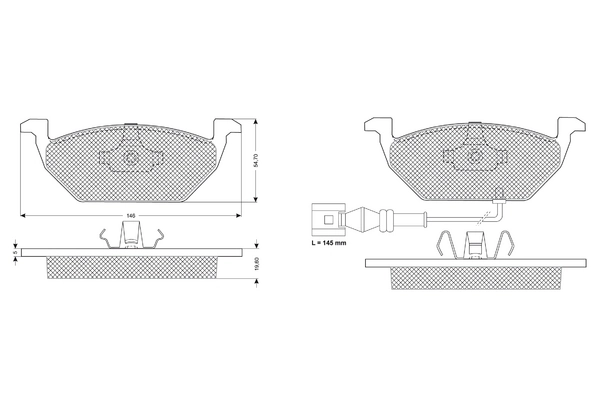 PROCODIS FRANCE fékbetétkészlet, tárcsafék - PF1211 - TothCarparts