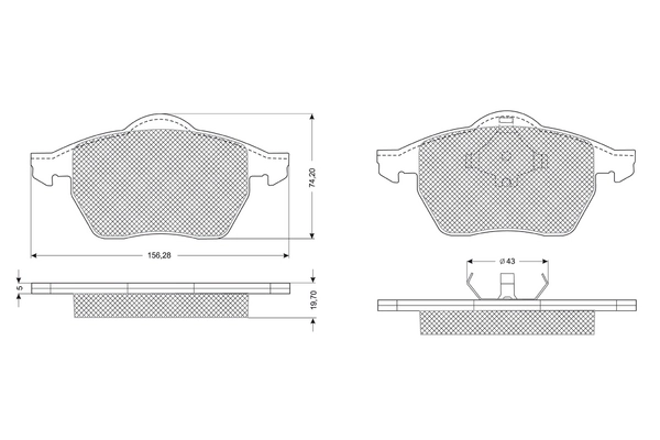 PROCODIS FRANCE fékbetétkészlet, tárcsafék - PF1212 - TothCarparts