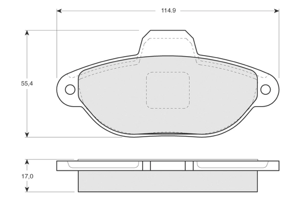 PROCODIS FRANCE fékbetétkészlet, tárcsafék - PF1241 - TothCarparts