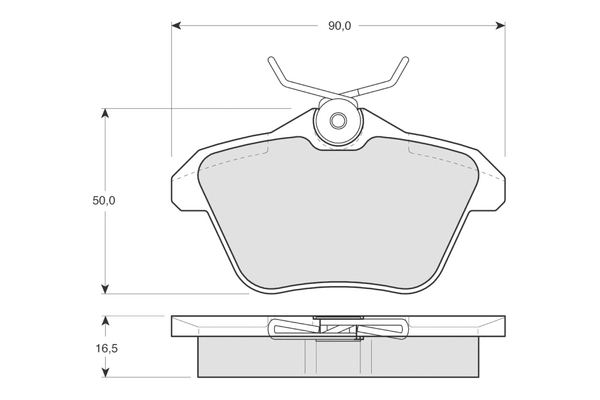 PROCODIS FRANCE fékbetétkészlet, tárcsafék - PF1268 - TothCarparts