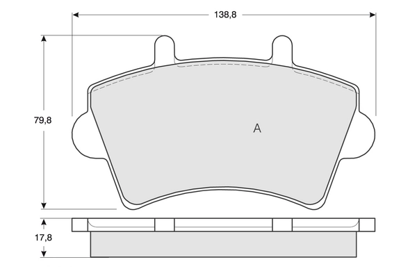 PROCODIS FRANCE fékbetétkészlet, tárcsafék - PF1302 - TothCarparts