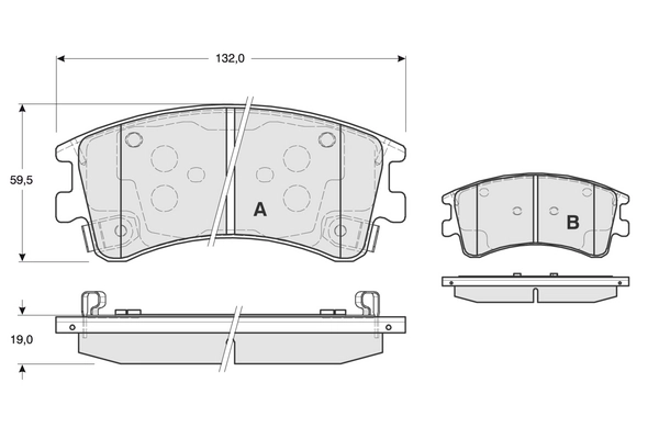 PROCODIS FRANCE fékbetétkészlet, tárcsafék - PF1303 - TothCarparts