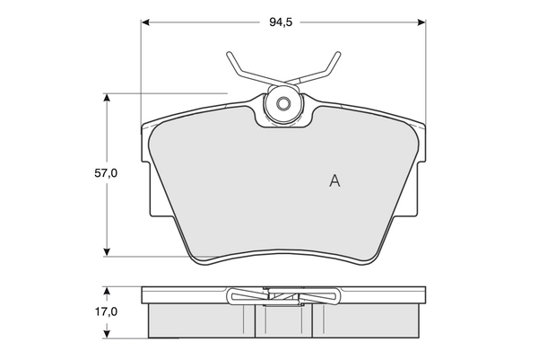 PROCODIS FRANCE fékbetétkészlet, tárcsafék - PF1309 - TothCarparts