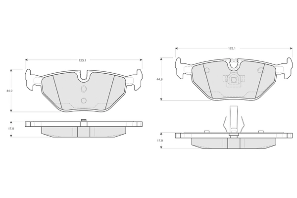 PROCODIS FRANCE fékbetétkészlet, tárcsafék - PF1317 - TothCarparts