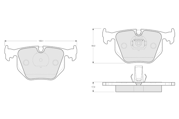 PROCODIS FRANCE fékbetétkészlet, tárcsafék - PF1319 - TothCarparts