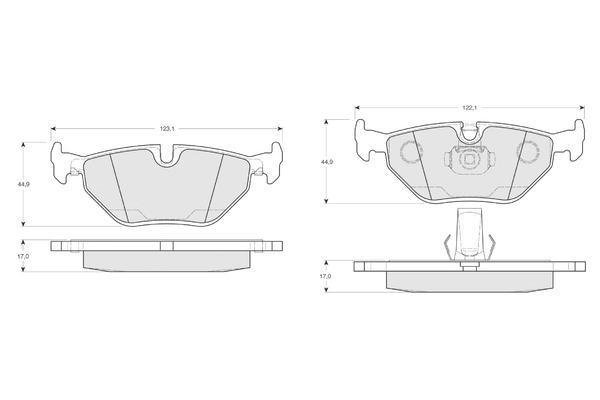 PROCODIS FRANCE fékbetétkészlet, tárcsafék - PF1321 - TothCarparts