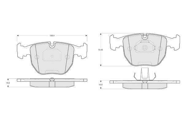 PROCODIS FRANCE fékbetétkészlet, tárcsafék - PF1323 - TothCarparts