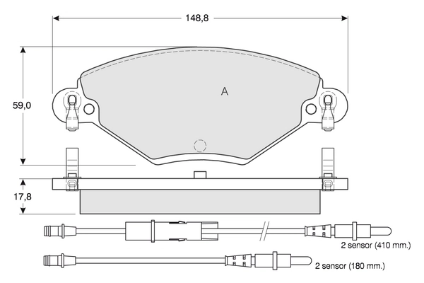 PROCODIS FRANCE fékbetétkészlet, tárcsafék - PF1331 - TothCarparts
