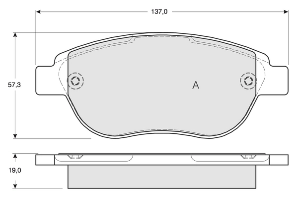 PROCODIS FRANCE fékbetétkészlet, tárcsafék - PF1342 - TothCarparts