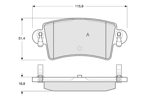 PROCODIS FRANCE fékbetétkészlet, tárcsafék - PF1352 - TothCarparts