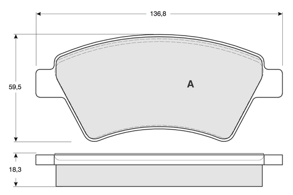 PROCODIS FRANCE fékbetétkészlet, tárcsafék - PF1354 - TothCarparts