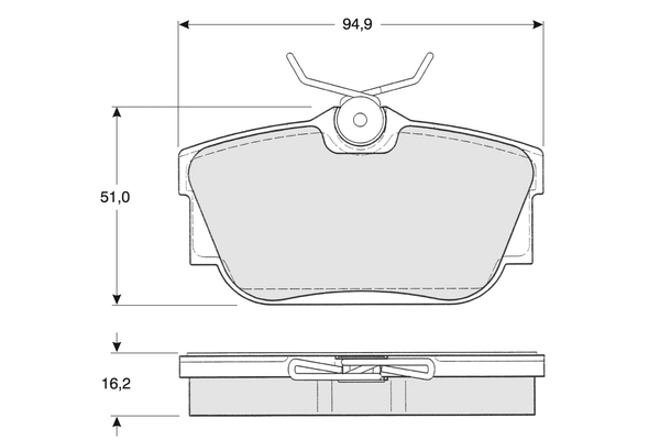 PROCODIS FRANCE fékbetétkészlet, tárcsafék - PF1390 - TothCarparts