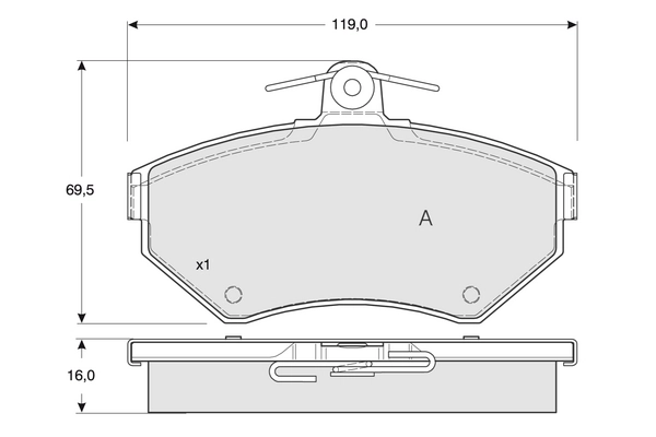 PROCODIS FRANCE fékbetétkészlet, tárcsafék - PF1394 - TothCarparts