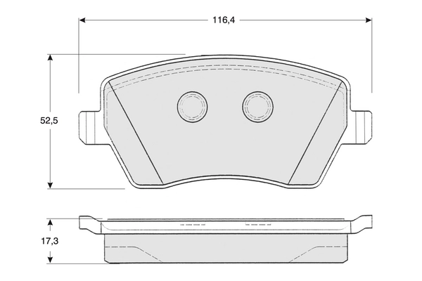 PROCODIS FRANCE fékbetétkészlet, tárcsafék - PF1416 - TothCarparts