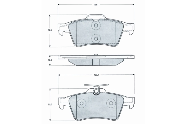 PROCODIS FRANCE fékbetétkészlet, tárcsafék - PF1428 - TothCarparts
