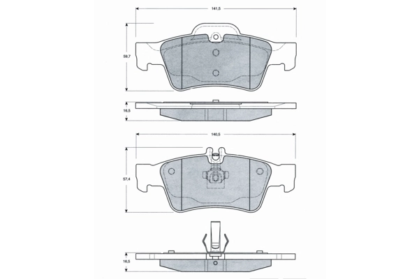 PROCODIS FRANCE fékbetétkészlet, tárcsafék - PF1430 - TothCarparts
