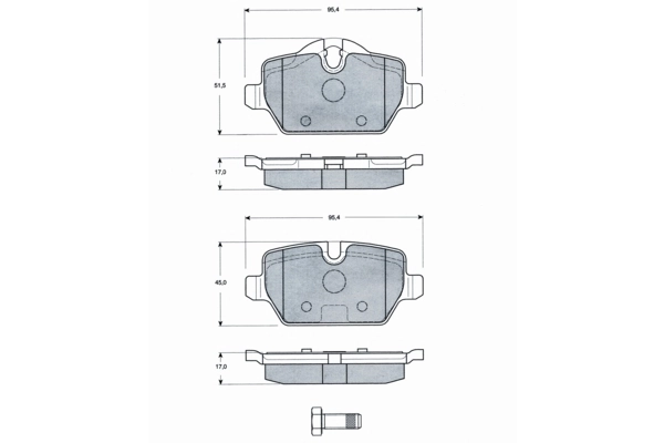 PROCODIS FRANCE fékbetétkészlet, tárcsafék - PF1434 - TothCarparts