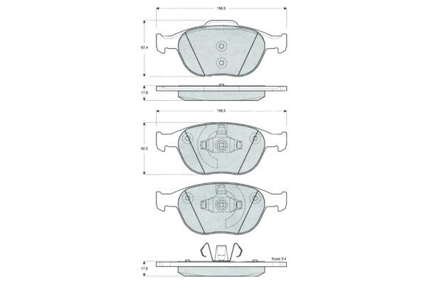PROCODIS FRANCE fékbetétkészlet, tárcsafék - PF1449 - TothCarparts
