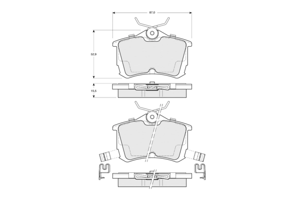 PROCODIS FRANCE fékbetétkészlet, tárcsafék - PF1451 - TothCarparts