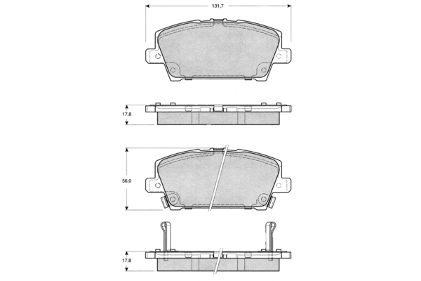 PROCODIS FRANCE fékbetétkészlet, tárcsafék - PF1452 - TothCarparts