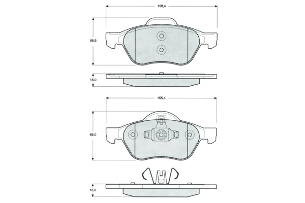 PROCODIS FRANCE fékbetétkészlet, tárcsafék - PF1471 - TothCarparts