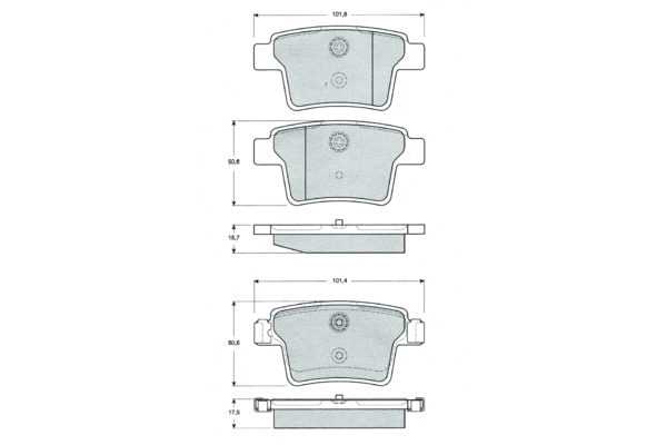 PROCODIS FRANCE fékbetétkészlet, tárcsafék - PF1474 - TothCarparts