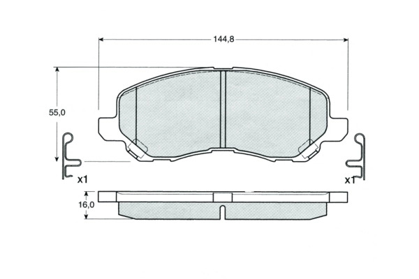 PROCODIS FRANCE fékbetétkészlet, tárcsafék - PF1527 - TothCarparts