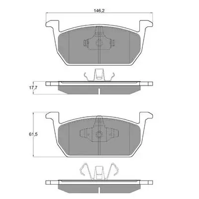PROCODIS FRANCE fékbetétkészlet, tárcsafék - PF1873 - TothCarparts